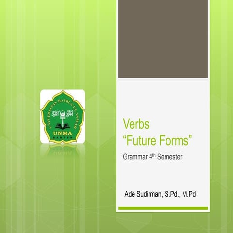 Verbs, part 2 (Ade Sudirman)