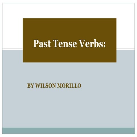 Verbs past