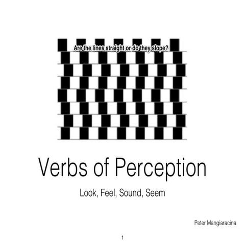 Verbs of perception
