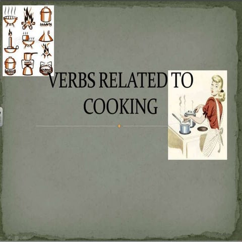 Verbs related to cooking