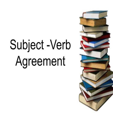 Verb subject agreement