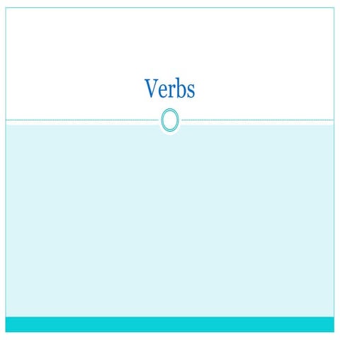 Verbs & Verb usage