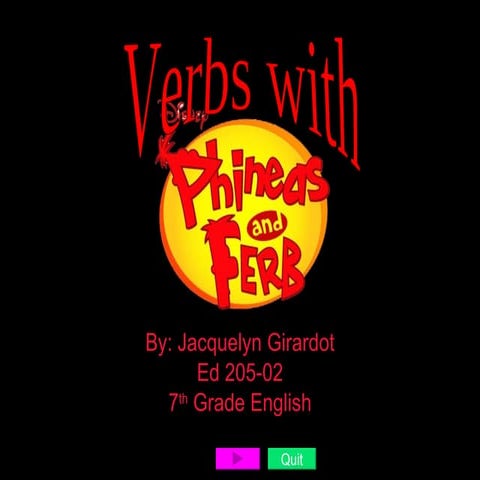 Verbs With Phineas And Ferb