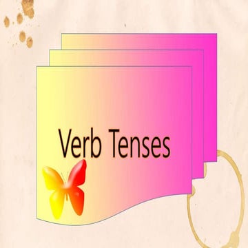 Verb tenses - Perfect Tense