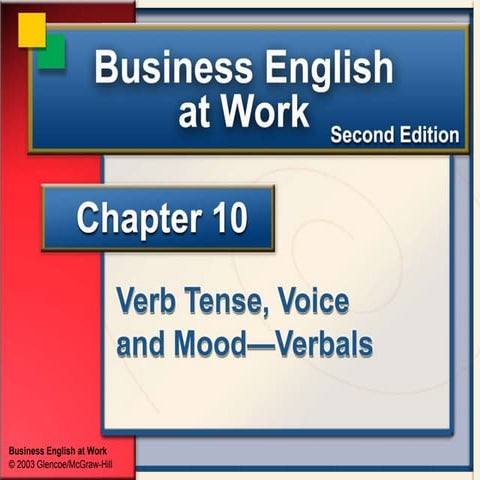 Verb tense voice and mood