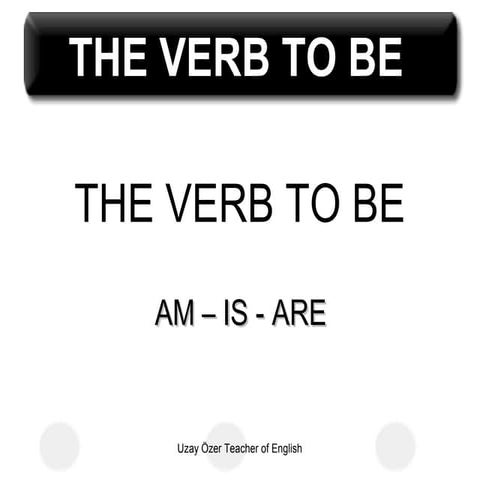 Verb to be
