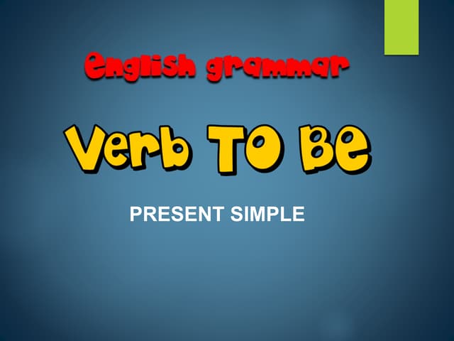 Verb "to be"