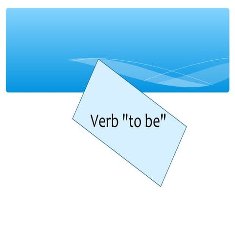 Verb to be