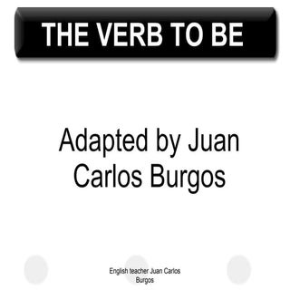 Verb to be ppt