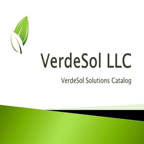 VerdeSol Solutions Catalog