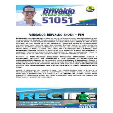 BRIVALDO JATOBÁ - VEREADOR 51051