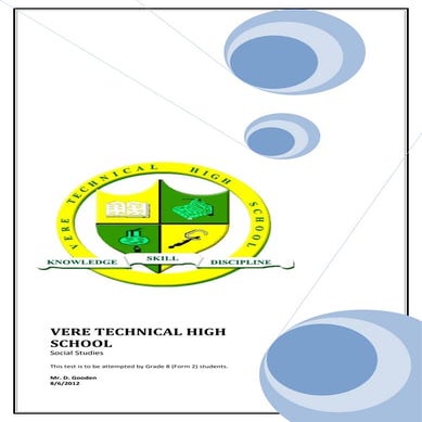 Vere tech grade 8 test 1