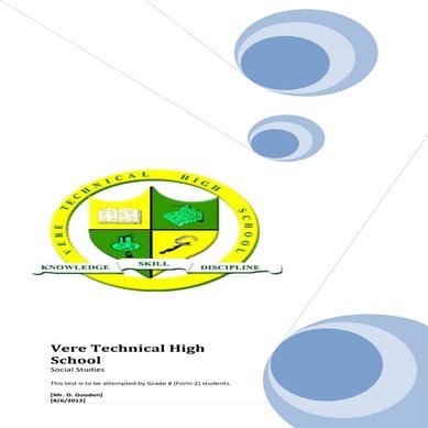 Vere tech grade 8 test 3