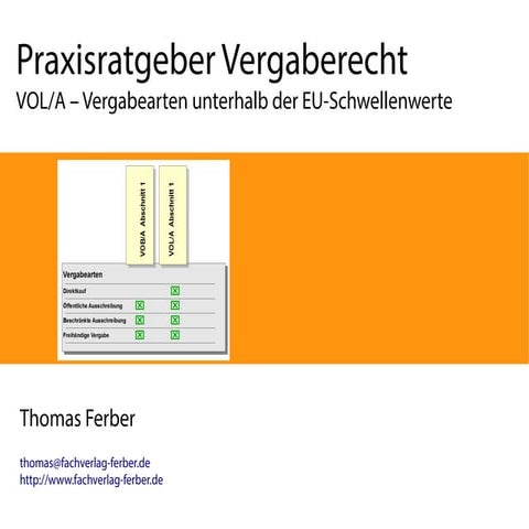 Abschnitt 3, § 3 Vol/A, Arten Der Vergabe – GZVZU