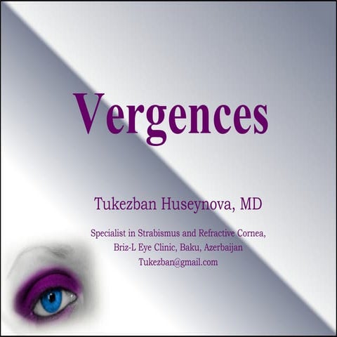 Vergences of the eye
