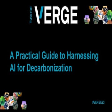 VERGE 23: A Practical Guide to Harnessing AI for Decarbonization