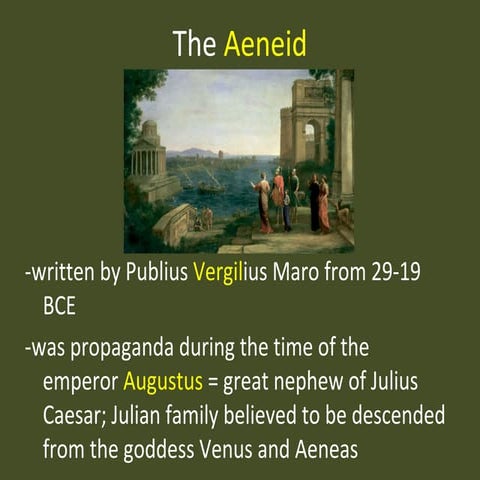 Vergil's aeneid info