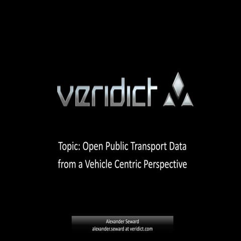 Veridict Trafiklab meetup 2016 12-06