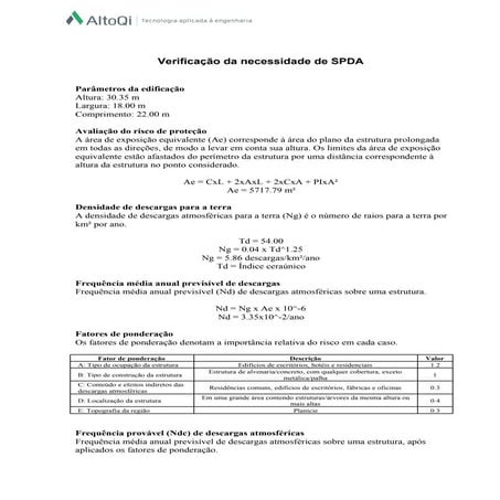 Verificacao da-necessidade-de-spda | PDF