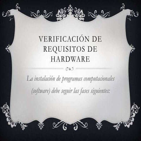 Verificación de requisitos de hardware