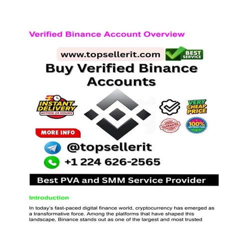 How Transfers Pay Pal To Binance Account Overview.pdf