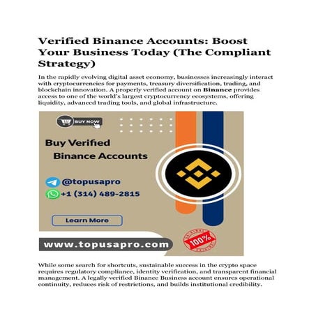 Learn How to Securely Set Up Your Binance Account Today.pdf