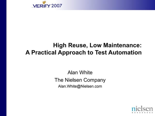 Innovative Test Automation Solution
