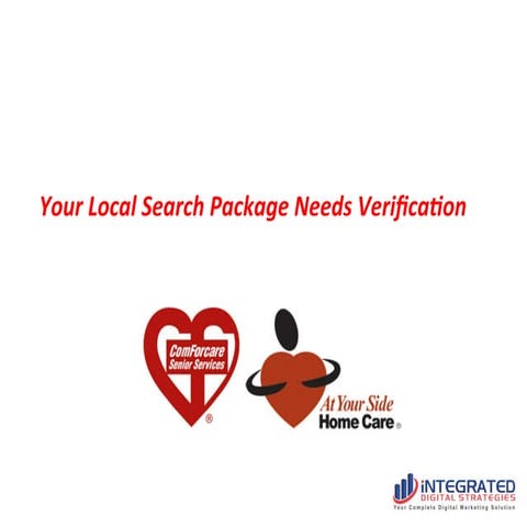 Verify My Listings Presentation ComForcare 