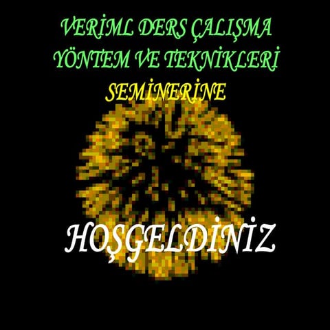 Verimli Ders Çalışma Sunusu