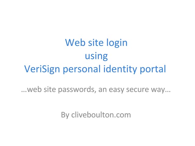 verisign web