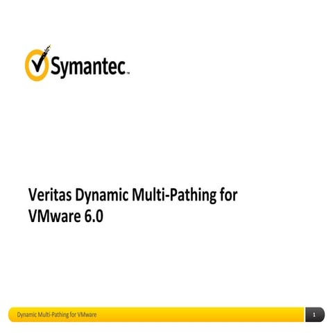 Veritas Dynamic Multi-Pathing for VMware 6