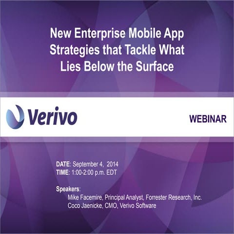 Verivo and Forrester Mobile Strategies