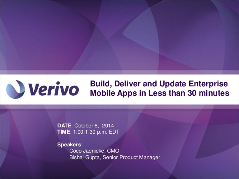 verivo appstudio verivo appstudio
