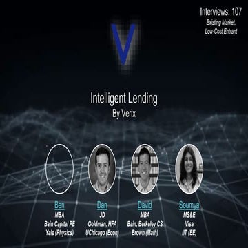 Verix ENGR 245 Lean LaunchPad Stanford 2018 | PPTX