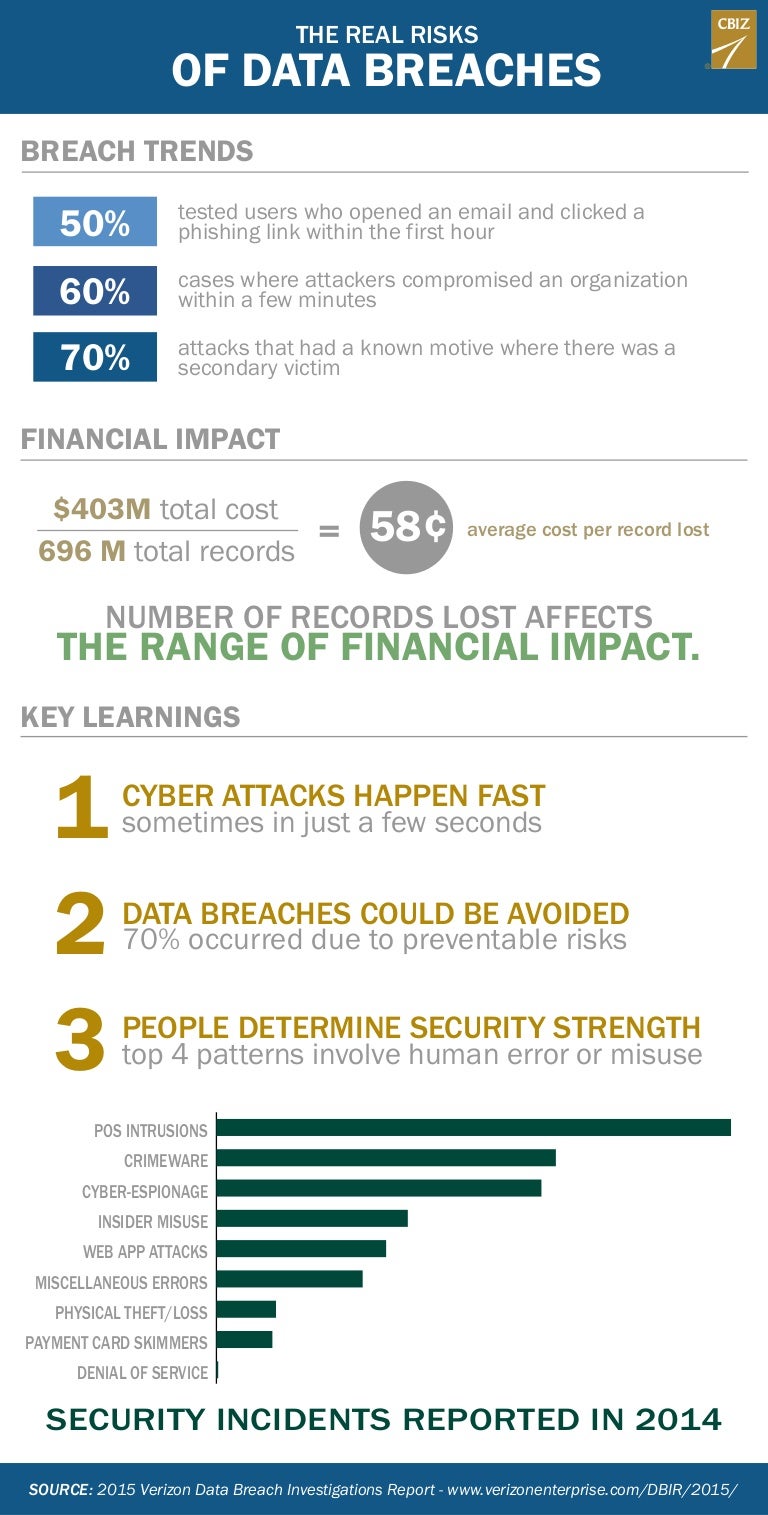 The Real Risks of Data Breaches Infographic
