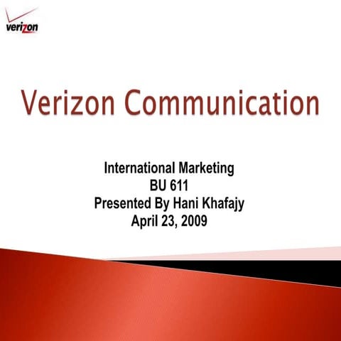 Verizon Ppt International Marketing