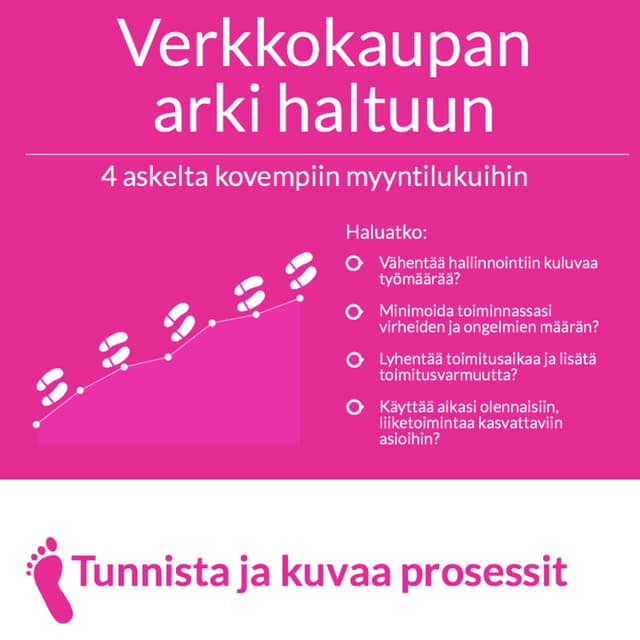 Verkkokaupan arki haltuun - verkkokaupan prosessit