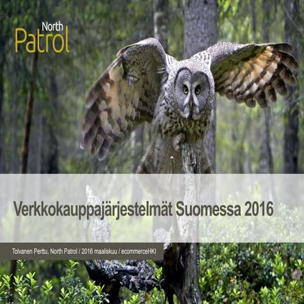 Verkkokauppajärjestelmät Suomessa 2016