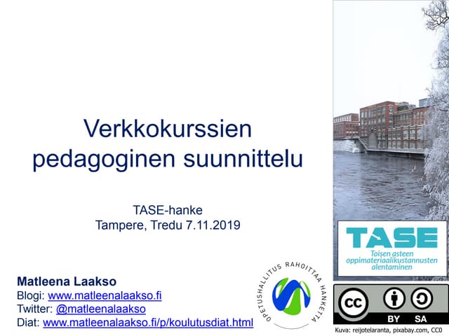 Verkkokurssien pedagoginen suunnittelu 7.11.19