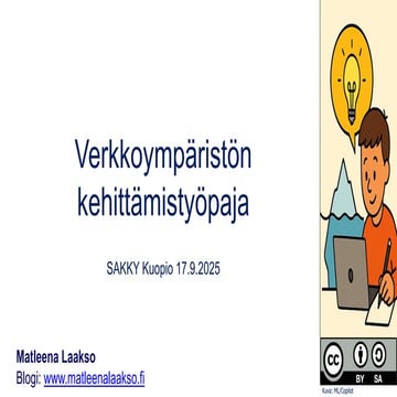 Verkkoympäristön kehittämistyöpaja 17.9.25