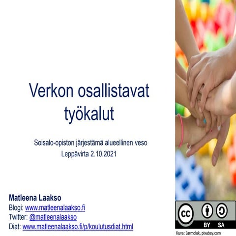Verkon osallistavat työkalut 2.10.21