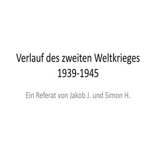 Verlauf Des Zweiten Weltkrieges