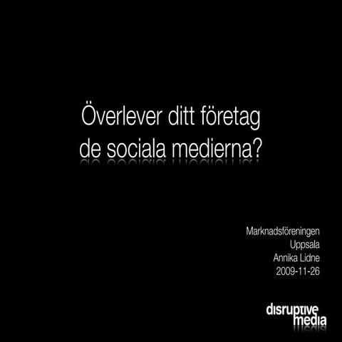 Överlever Ditt Företag