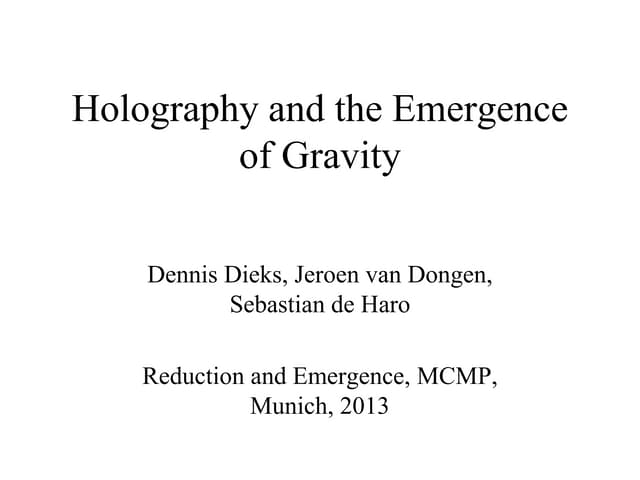 Reduction and Emergence in Holographic Scenarios