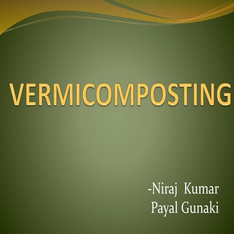 Vermicomposting