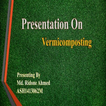 Vermicomposting Overview