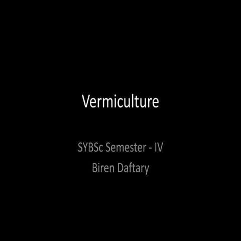 Vermiculture