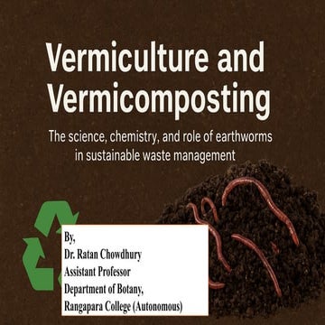 Vermiculture and vermicomposting technology