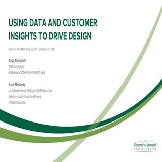 Using Data and Customer Insights to...