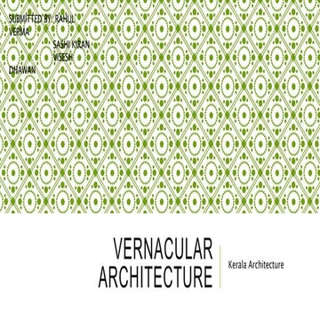 Vernacular architecture